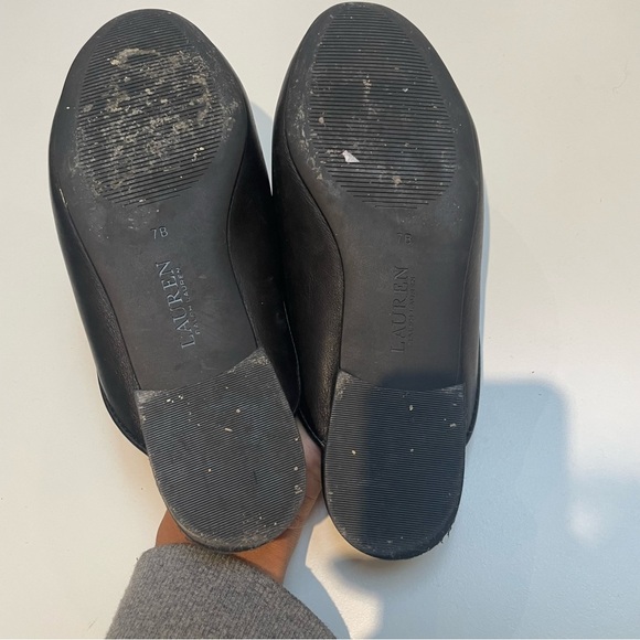 Lauren Ralph Lauren Black Embroidered Sandals - Picture 4 of 8